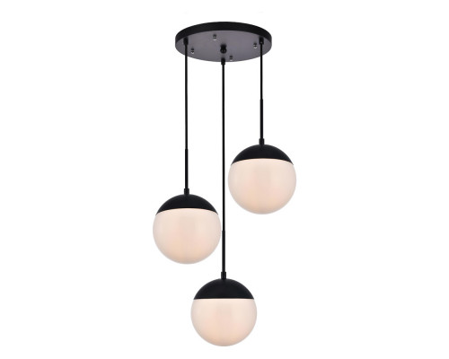 Elegant Pendant Light - Black/Glass Matte (LD6068BK)