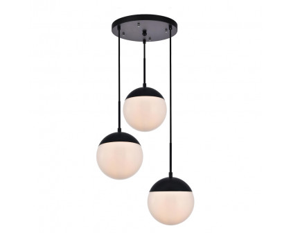 Elegant Pendant Light - Black/Glass Matte (LD6068BK)