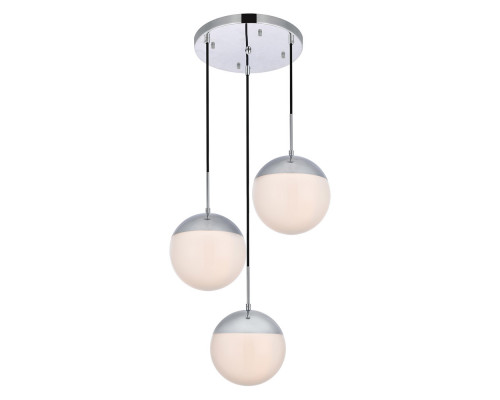 Elegant Pendant Light - Chrome/Glass Matte (LD6070C)