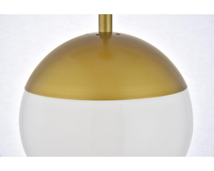 Elegant Pendant Light - Brass/Glass Matte (LD6072BR)