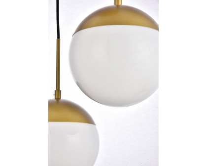 Elegant Pendant Light - Brass/Glass Matte (LD6072BR)