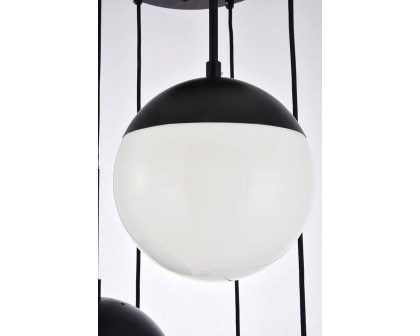 Elegant Pendant Light - Black/Glass Matte (LD6074BK)