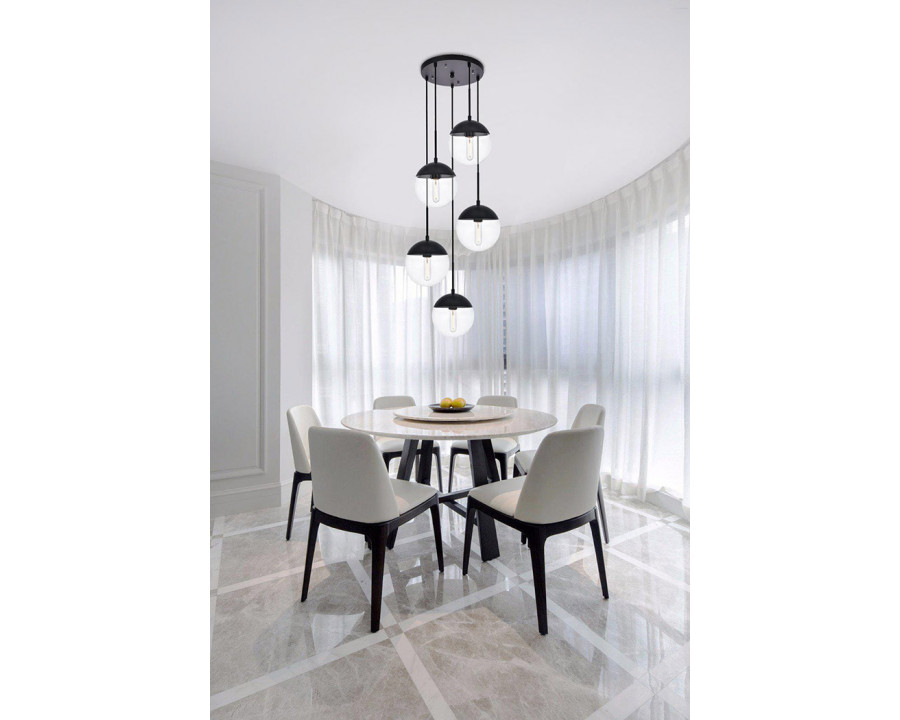 Elegant Pendant Light - Black (LD6075BK)