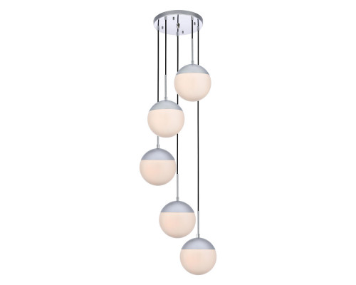 Elegant Pendant Light - Chrome/Glass Matte (LD6076C)