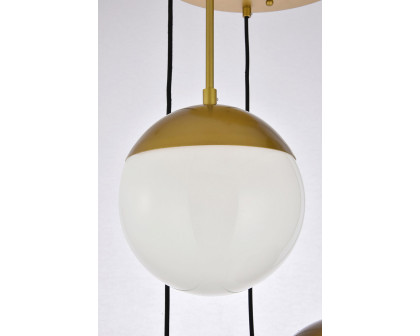 Elegant Pendant Light - Brass/Glass Matte (LD6078BR)