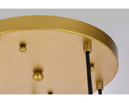 Elegant Pendant Light - Brass/Glass Matte (LD6078BR)