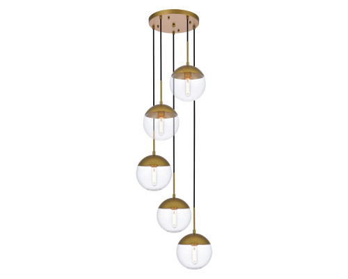 Elegant Pendant Light - Brass (LD6079BR)