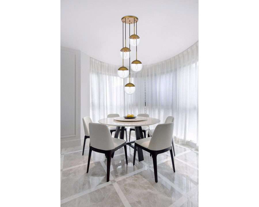 Elegant Pendant Light - Brass (LD6079BR)