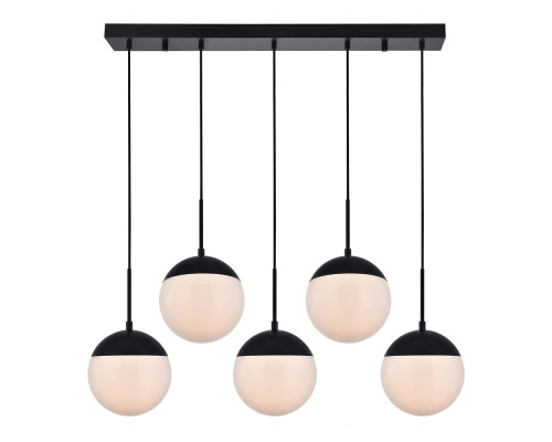 Elegant Pendant Light - Black/Glass Matte (LD6080BK)