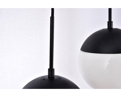 Elegant Pendant Light - Black/Glass Matte (LD6080BK)