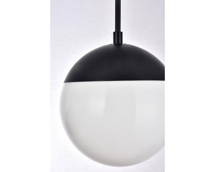 Elegant Pendant Light - Black/Glass Matte (LD6080BK)