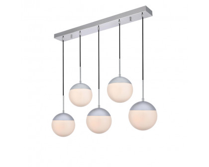 Elegant Pendant Light - Chrome/Glass Matte (LD6082C)