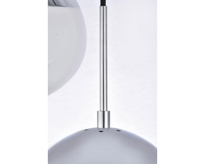 Elegant Pendant Light - Chrome/Glass Matte (LD6082C)