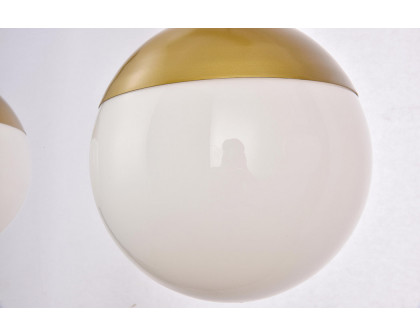 Elegant Pendant Light - Brass/Glass Matte (LD6084BR)