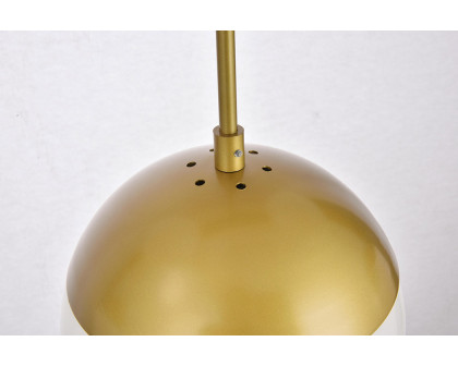 Elegant Pendant Light - Brass/Glass Matte (LD6084BR)