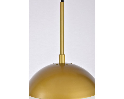 Elegant Pendant Light - Brass/Glass Matte (LD6084BR)