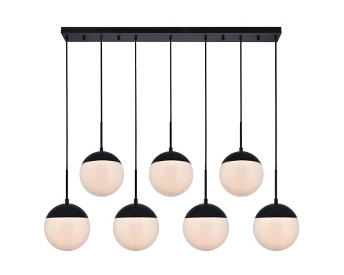 Elegant Pendant Light - Black/Glass Matte (LD6086BK)