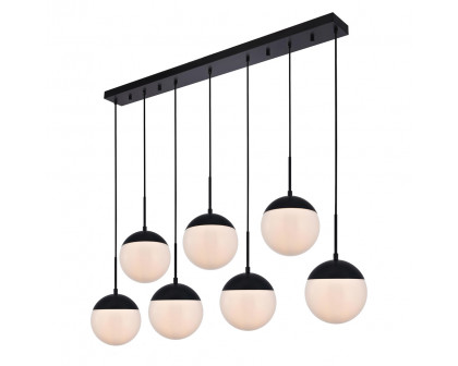 Elegant Pendant Light - Black/Glass Matte (LD6086BK)