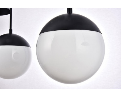 Elegant Pendant Light - Black/Glass Matte (LD6086BK)