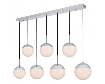 Elegant Pendant Light - Chrome/Glass Matte (LD6088C)