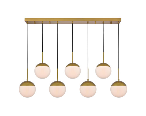 Elegant Pendant Light - Brass/Glass Matte (LD6090BR)