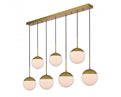 Elegant Pendant Light - Brass/Glass Matte (LD6090BR)