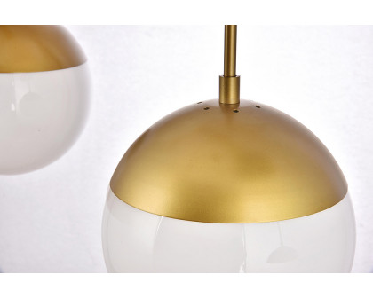 Elegant Pendant Light - Brass/Glass Matte (LD6090BR)