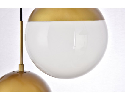 Elegant Pendant Light - Brass/Glass Matte (LD6090BR)