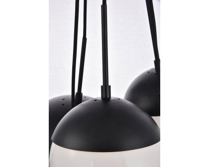 Elegant Pendant Light - Black/Glass Matte (LD6092BK)