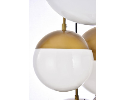 Elegant Pendant Light - Brass/Glass Matte (LD6096BR)