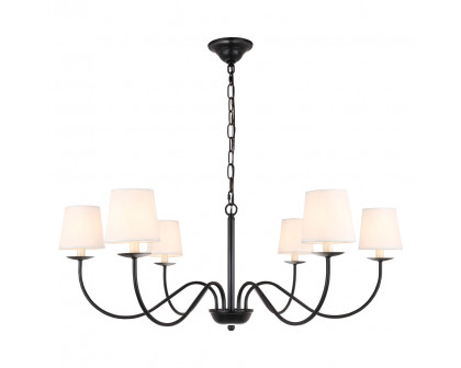 Elegant Chandelier - Black (LD6103D37BK)