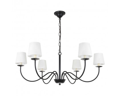 Elegant Chandelier - Black (LD6103D37BK)