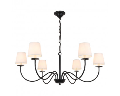 Elegant Chandelier - Black (LD6103D37BK)