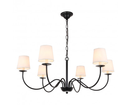 Elegant Chandelier - Black (LD6103D37BK)