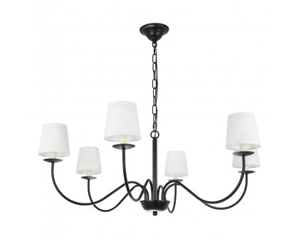 Elegant Chandelier - Black (LD6103D37BK)