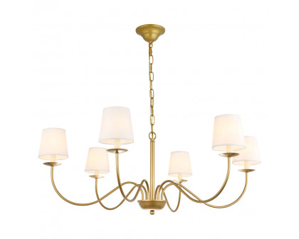 Elegant Chandelier - Brass (LD6103D37BR)