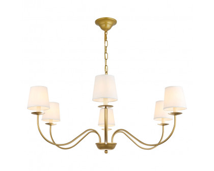 Elegant Chandelier - Brass (LD6103D37BR)