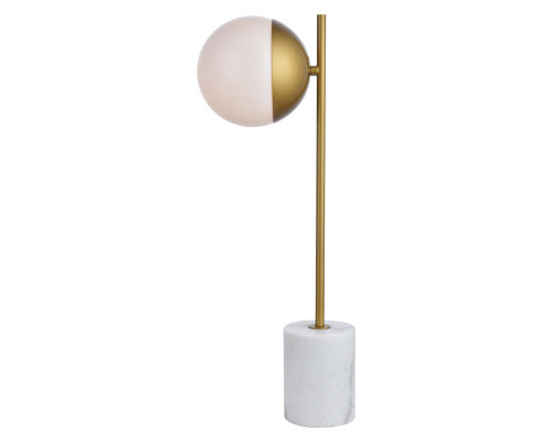 Elegant LED Table Lamp - Brass/Glass Matte (LD6108BR)