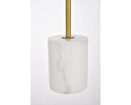 Elegant LED Table Lamp - Brass/Glass Matte (LD6108BR)