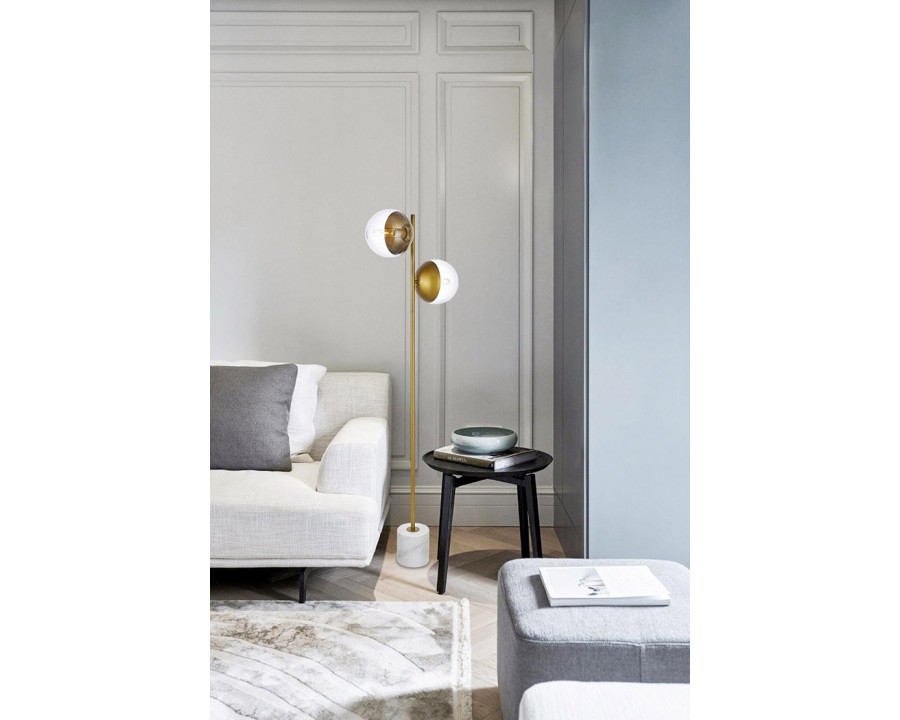 Elegant LED Floor Lamp - Brass (LD6115BR)