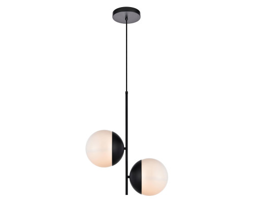 Elegant Pendant Light - Black/Glass Matte (LD6116BK)