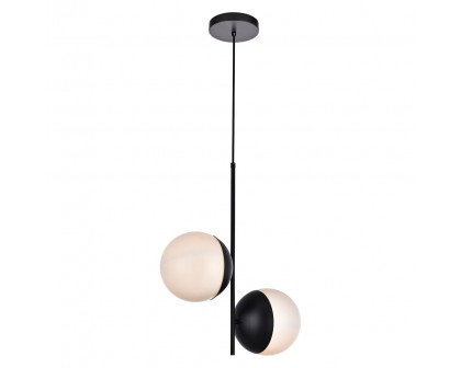 Elegant Pendant Light - Black/Glass Matte (LD6116BK)