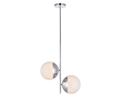 Elegant Pendant Light - Chrome/Glass Matte (LD6118C)