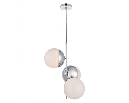 Elegant Pendant Light - Chrome/Glass Matte (LD6124C)