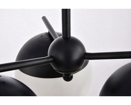 Elegant Pendant Light - Black/Glass Matte (LD6128BK)