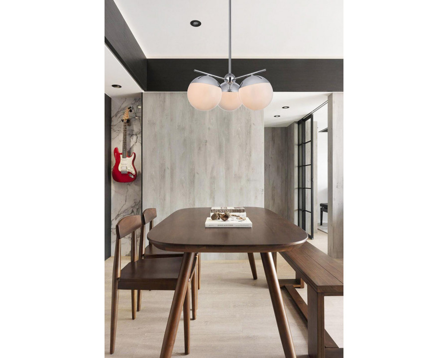 Elegant Pendant Light - Chrome/Glass Matte (LD6130C)