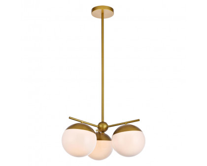 Elegant Pendant Light - Brass/Glass Matte (LD6132BR)