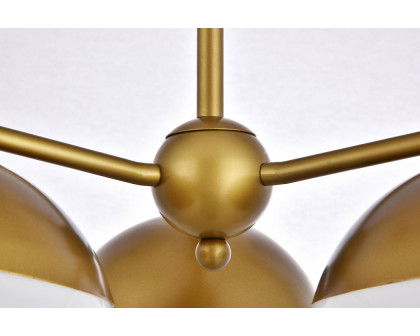 Elegant Pendant Light - Brass/Glass Matte (LD6132BR)