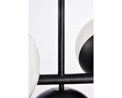 Elegant Pendant Light - Black/Glass Matte (LD6134BK)