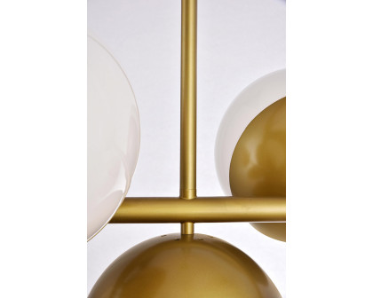 Elegant Pendant Light - Brass/Glass Matte (LD6138BR)